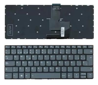 Teclado para Lenovo Ideapad 330-14 Español Gris - Compatible con Ideapad 330-14IGM 330-14AST 330-14IKB