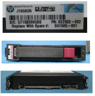 HD HP 800GB MSA 12G SAS MIXED USE SFF 2.5IN SSD N9X96A 841505-001