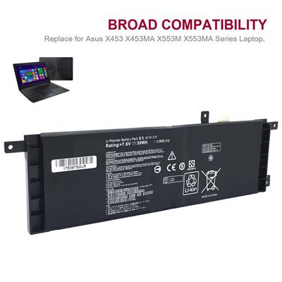 Bateria 2POWER para Asus X453 X553MA - Compatible con P/N 0B200-00840000 B21N1329 X453 X553MA