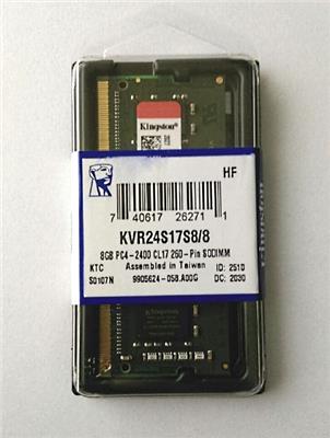 Kingston 8GB KVR24S17S8/4 1Rx4 PC4-2400 260-Pin SODIMM Laptop RAM
