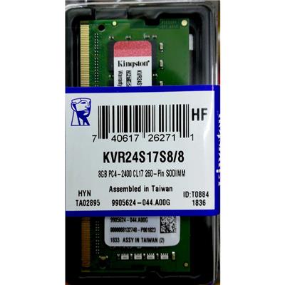 Kingston 8GB KVR24S17S8/8 1Rx8 PC4-2400 260-Pin SODIMM Laptop RAM