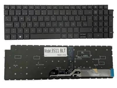 Teclado para Dell Inspiron 3511 Español - Compatible con P/N NSK-DEHABW Inspiron 3511 3515 3510 3520 3525 5515