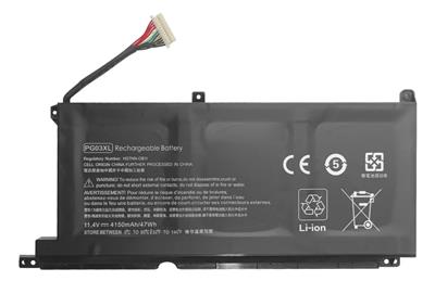Bateria 2POWER para HP Pavilion Gaming 15-dk - Compatible con P/N PG03XL Pavilion Gaming 15-DK 15-EC 16-A