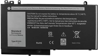 Bateria 2POWER para Dell Latitude 12 5000 - Compatible con P/N RYXXH Latitude 12 5000 E5250 E5450 E5550